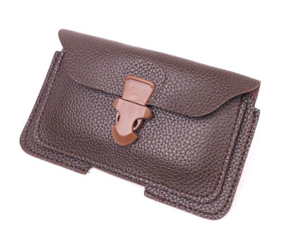 Чоловічий пояс для телефону з еко-шкіри 21269 Vintage Коричневий