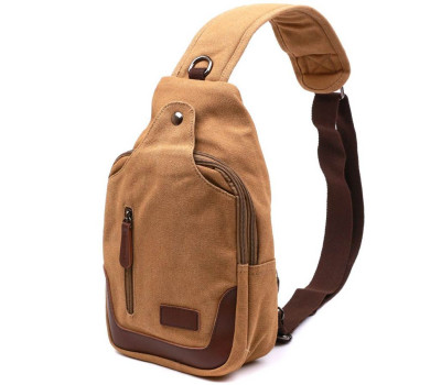 Функціональна чоловіча сумка через плече Vintage 20385 Пісочний