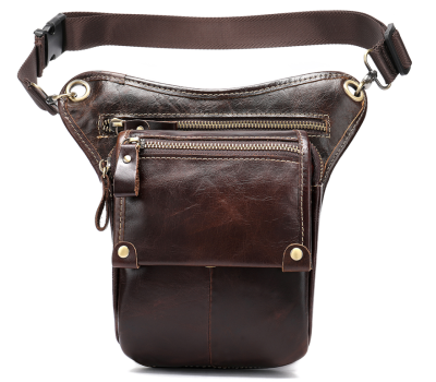 Сумка-барсетка на пояс чоловіча шкіряна Vintage 20013 Коричнева
