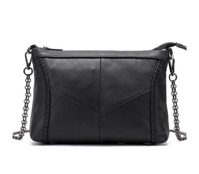 Сумка жіноча шкіряна на одне відділення Vintage 20051 Чорна