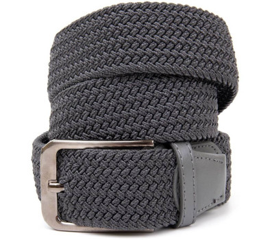 Текстильный ремень мужской классика Vintage 20518 Серый
