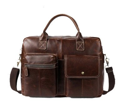 Сумка мужская Vintage 14661 для ноутбука Коричневая