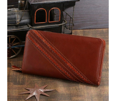 Чоловік клатч Vintage 14197 шкіряний Коричневий