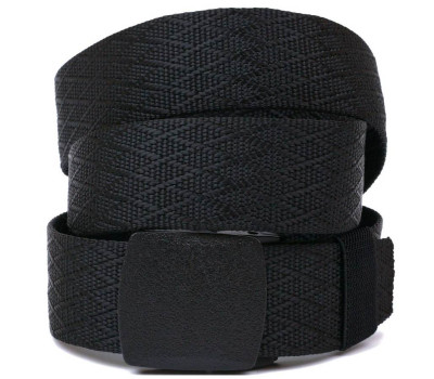 Текстильний чоловічий ремень Vintage 20584 Чорний