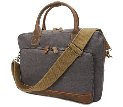 Сумка текстильна Vintage 20062 Сіра