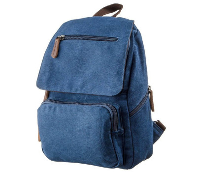 Компактний жіночий текстильний рюкзак Vintage 20197 Синій