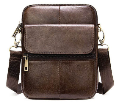 Компактная сумка кожаная 14990 Vintage Коричневая