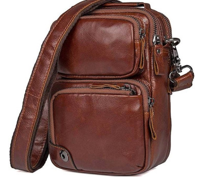 Сумка Vintage 14543 з натуральної шкіри Коричнева