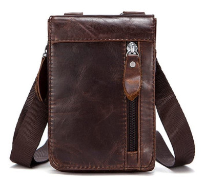Сумка-клатч на ремінь чоловіча Vintage 14690 Коричнева