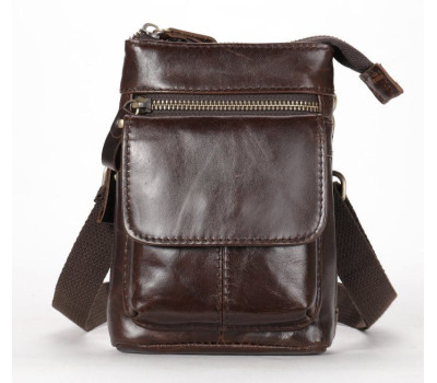 Сумка через плече чоловіча Vintage 20097 Коричнева