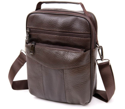 Мессенджер чоловічий вертикальний Vintage 20394 Коричневий