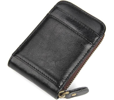 Візитниця Vintage 14531 з натуральної шкіри Чорна