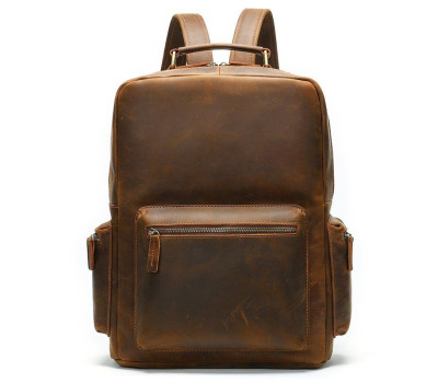 Рюкзак вінтажний для ноутбука Vintage 14712 шкіряний Коричневий