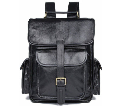 Рюкзак Vintage 14967 шкіряний Чорний