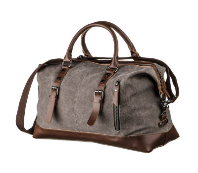 Дорожная сумка текстильная Vintage 20169 Серая