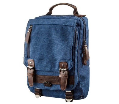 Сумка-рюкзак на одне плече Vintage 20139 Синя