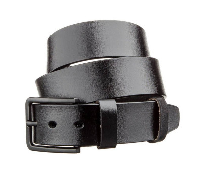 Мужской кожаный ремень classic Vintage 20222 Черный