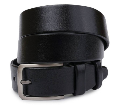 Шкіряний ремінь для чоловіків Vintage 20721 Чорний