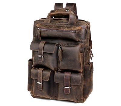 Рюкзак дорожній Vintage 14709 шкіряний Коньячний