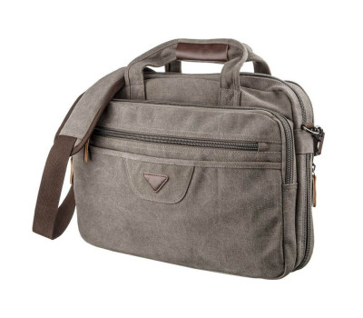 Сумка текстильна для ноутбука 15.6 Vintage 20087 Сіра
