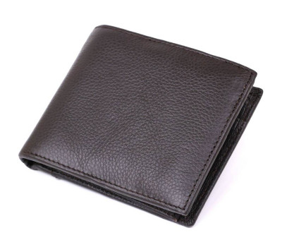 Кожаный мужской кошелек Vintage 20476 Коричневый