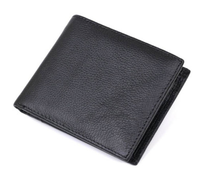 Кожаный мужской кошелек Vintage 20475 Черный