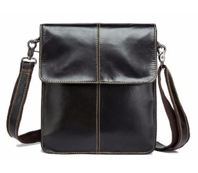 Чоловіча сумка-месенджер шкіряна Vintage 14803 Коричнева
