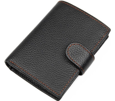 Кошелек мужской Vintage 14591 кожаный Черный
