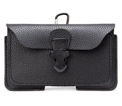 Горизонтальна барсетка на ремінь брюк Vintage 20349 Чорна