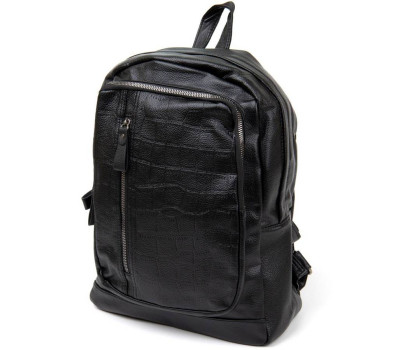 Рюкзак кожзам з тисненням Vintage 20517 Чорний