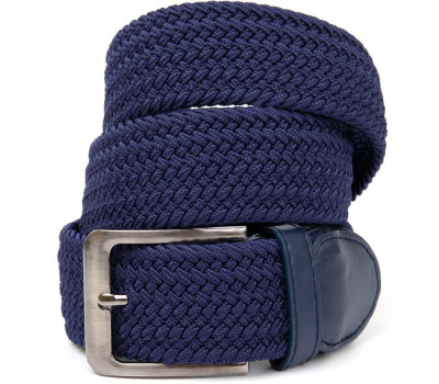 Текстильний ремінь чоловічий класика Vintage 20520 Синій