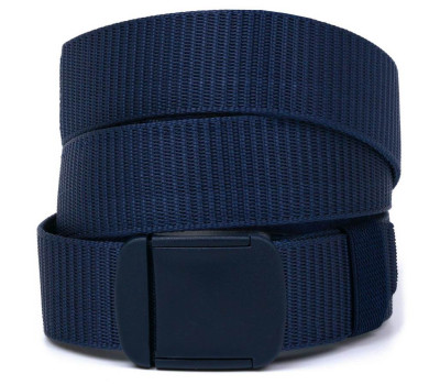 Практичний текстильний чоловічий ремень Vintage 20590 Синій