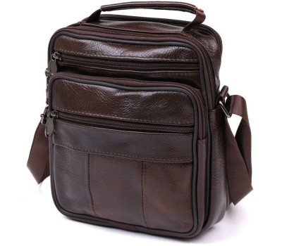 Сумка з натуральної шкіри Vintage 20450 Коричневий