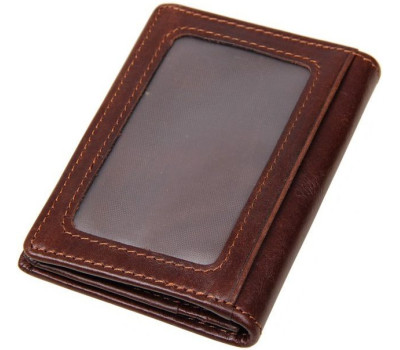 Візитниця Vintage 14450 з відділенням для карток Коричнева