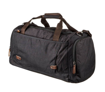 Дорожня сумка текстильна Vintage 20136 Чорна