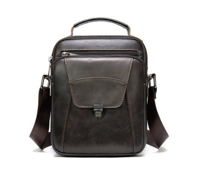 Сумка чоловіча з щільної шкіри 14996 Vintage Коричнева