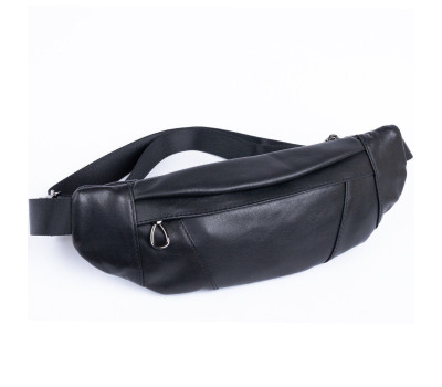 Поясна сумка з натуральної шкіри Vintage 20343 Чорна