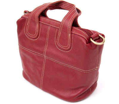 Сумка жіноча на блискавці флотар Vintage 20405 Червона