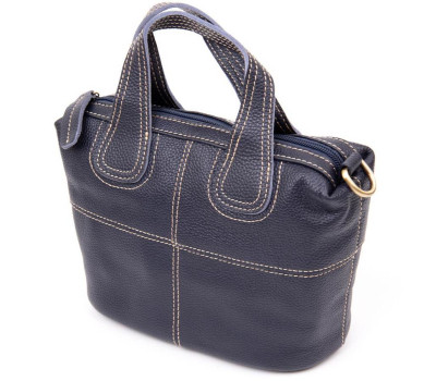 Сумка жіноча на блискавці флотар Vintage 20406 Синя