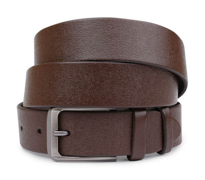 Чоловічий ремінь батал з натуральної шкіри Vintage 20732 Коричневий