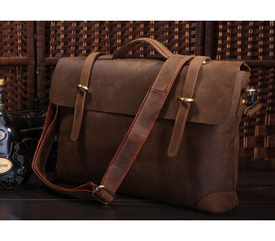 Портфель Vintage 14063 в винтажном стиле Коричневый