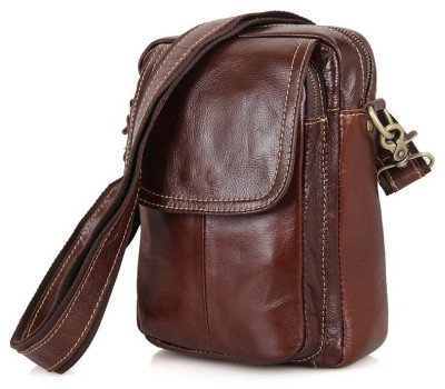 Сумка мужская Vintage 14417 Коричневая