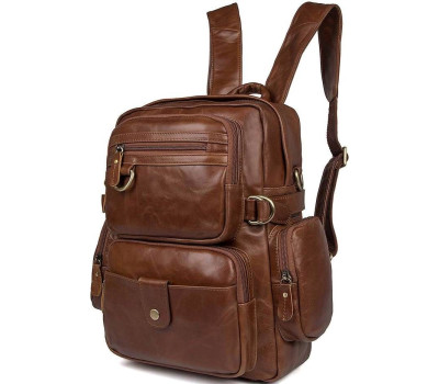Сумка мужская Vintage 14561 из натуральной кожи Коричневая