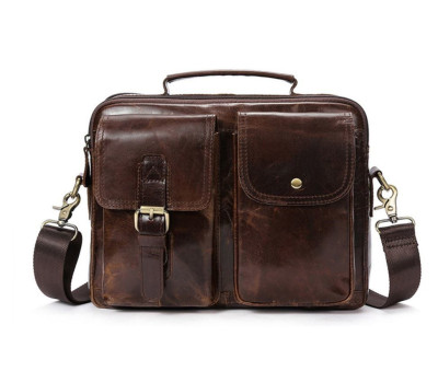 Сумка горизонтальная мужская Vintage 14693 Коричневая