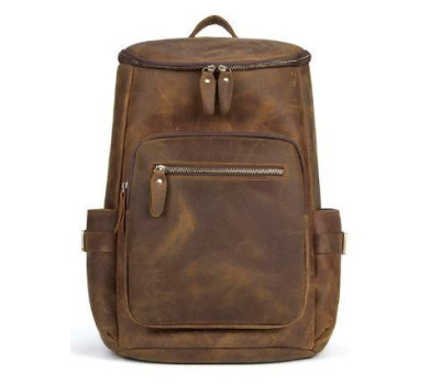 Дорожный рюкзак матовый Vintage 14887 Коньячный