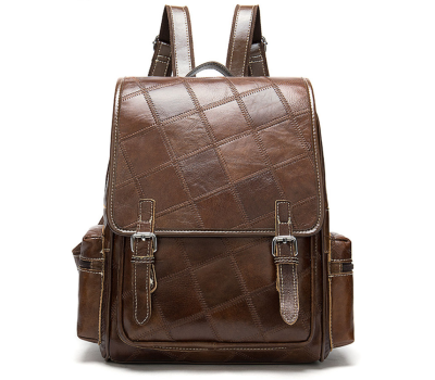 Рюкзак женский в клетку Vintage 20049 Коричневый