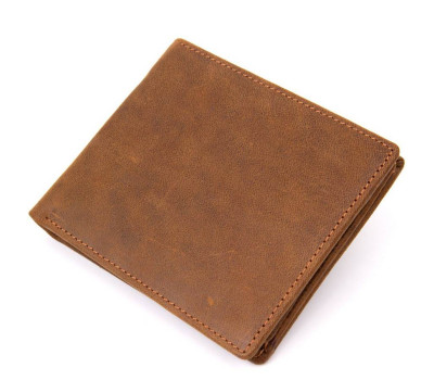 Портмоне унисекс матовое Vintage 20421 Коричневое