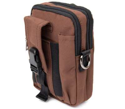 Сумка на пояс нейлон Vintage 20648 Коричнева
