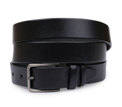 Шкіряний батальний ремінь для чоловіків Vintage 20700 Чорний