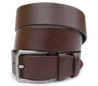 Стильний ремінь з натуральної шкіри Vintage 20736 Коричневий